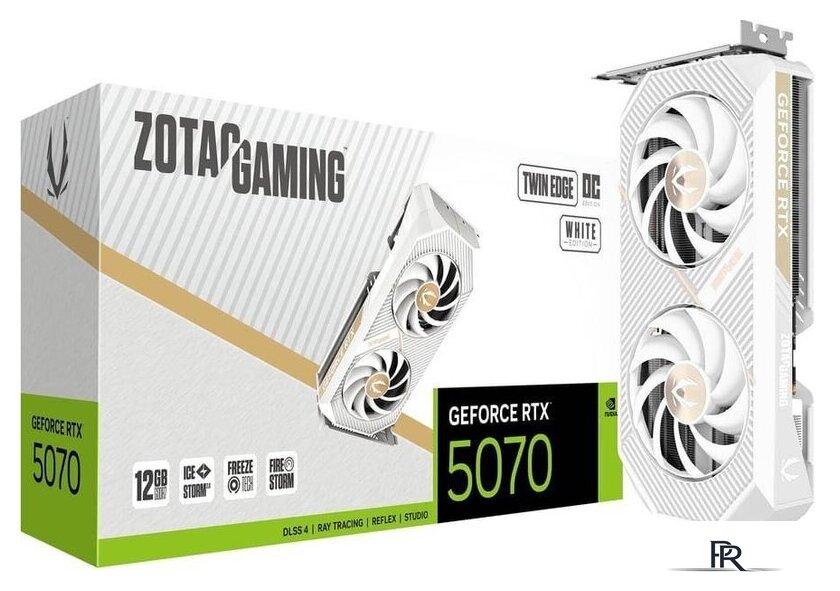 Видеокарта ZOTAC Gaming GeForce RTX 5070 Twin Edge OC White Edition ZT-B50700Q-10P - Изображение №8 — Интернет-магазин ПроЗаказ