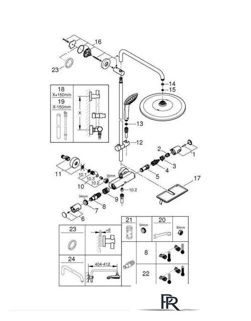 Душевая система  Grohe Vitalio Joy 310 26401001 - Изображение №12 — Интернет-магазин ПроЗаказ