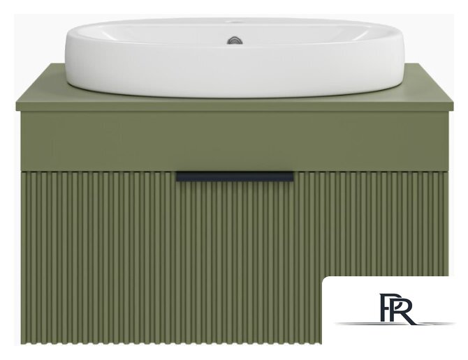  Brevita Тумба под умывальник Enfida 70 ENF-06070-0841Я (зеленый матовый) - Изображение №2 — Интернет-магазин ПроЗаказ