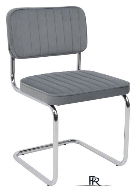 Офисный стул AksHome Славия Люкс Kiton 711 (серый велюр/хром) - Изображение №1 — Интернет-магазин ПроЗаказ