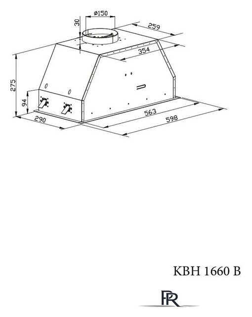 Кухонная вытяжка Kernau KBH 1660 B - Изображение №6 — Интернет-магазин ПроЗаказ