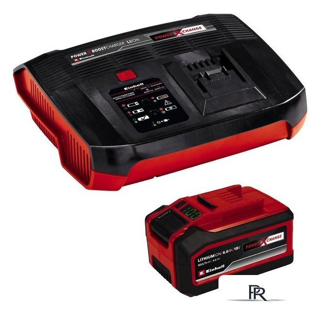 Аккумулятор с зарядным устройством Einhell 18V 4-6Ah Boost 4512143 (18В/4-6 Ач + 18В) - Изображение №1 — Интернет-магазин ПроЗаказ