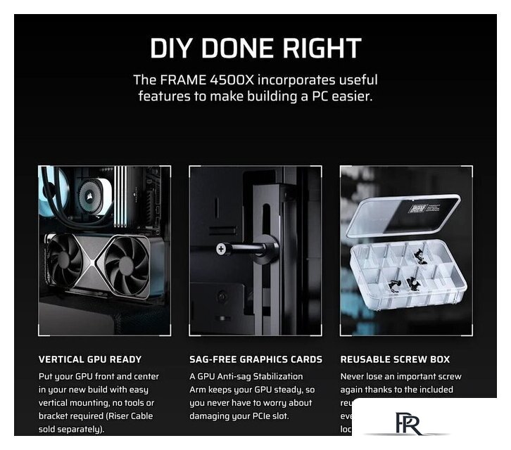 Корпус Corsair Frame 4500X RS-R ARGB CC-9011314-WW - Изображение №11 — Интернет-магазин ПроЗаказ