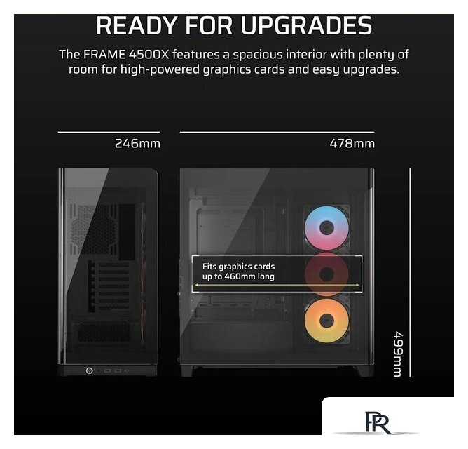 Корпус Corsair Frame 4500X RS-R ARGB CC-9011314-WW - Изображение №10 — Интернет-магазин ПроЗаказ