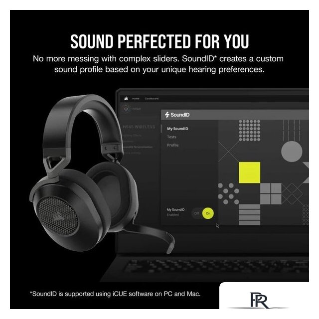 Наушники Corsair HS65 Wireless V2 (карбон) - Изображение №5 — Интернет-магазин ПроЗаказ