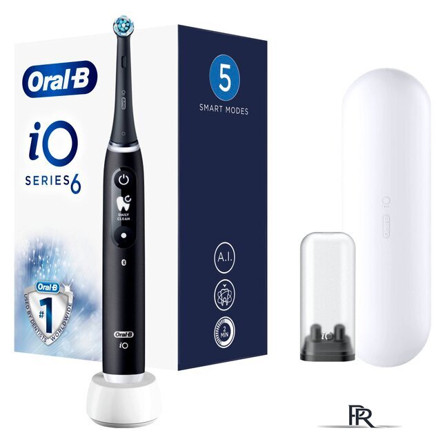 Электрическая зубная щетка Oral-B iO 6 (черный) 4210201410171 - Изображение №1 — Интернет-магазин ПроЗаказ