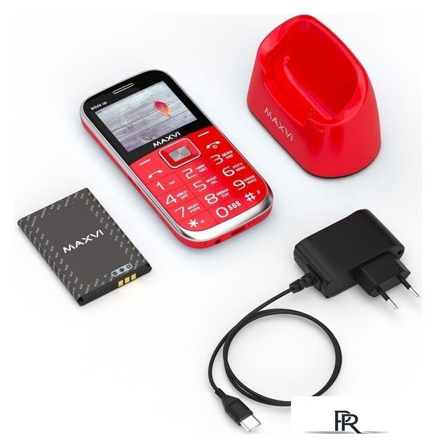 Кнопочный телефон Maxvi B6ds up (красный) - Изображение №12 — Интернет-магазин ПроЗаказ