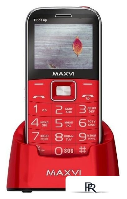 Кнопочный телефон Maxvi B6ds up (красный) - Изображение №5 — Интернет-магазин ПроЗаказ