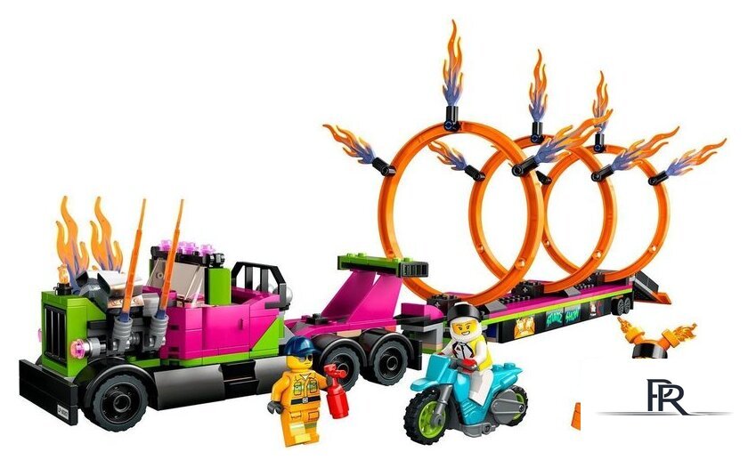 Конструктор LEGO City 60357 Трюковый грузовик и огненное кольцо - Изображение №3 — Интернет-магазин ПроЗаказ