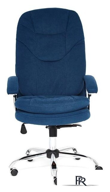 Офисное кресло TetChair Softy LUX (флок, синий) - Изображение №2 — Интернет-магазин ПроЗаказ