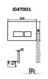 Панель смыва AM.PM I047051 (глянцевый хром) - Изображение №2 — Интернет-магазин ПроЗаказ