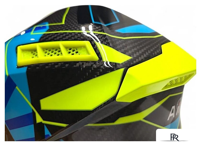 Мотошлем AIM RH855 Carbon Razor RH855R-DYB-XS (XS, желтый/синий) - Изображение №8 — Интернет-магазин ПроЗаказ
