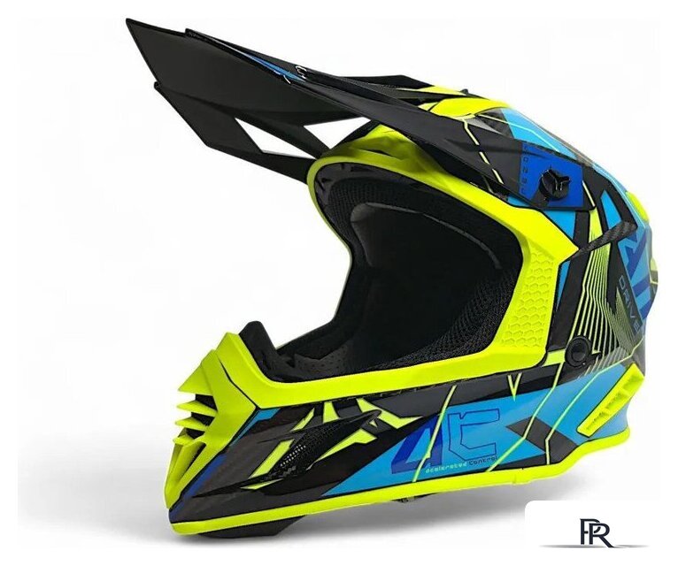 Мотошлем AIM RH855 Carbon Razor RH855R-DYB-XS (XS, желтый/синий) - Изображение №3 — Интернет-магазин ПроЗаказ