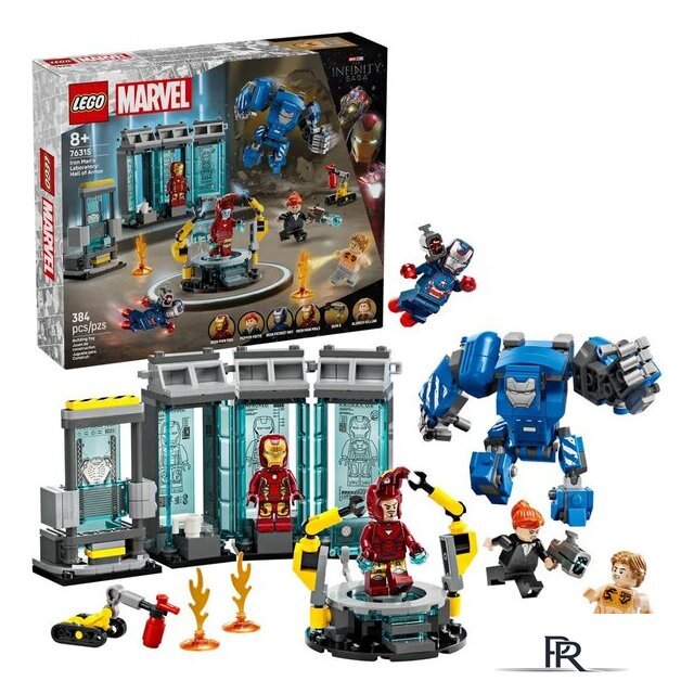 Конструктор LEGO Marvel Лаборатория Железного Человека: Зал Доспехов 76315 - Изображение №3 — Интернет-магазин ПроЗаказ