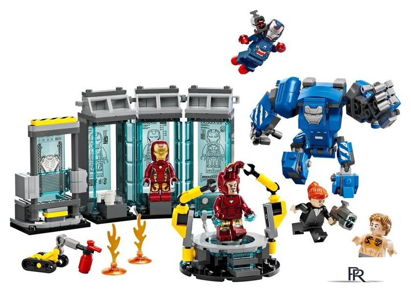 Конструктор LEGO Marvel Лаборатория Железного Человека: Зал Доспехов 76315 - Изображение №4 — Интернет-магазин ПроЗаказ