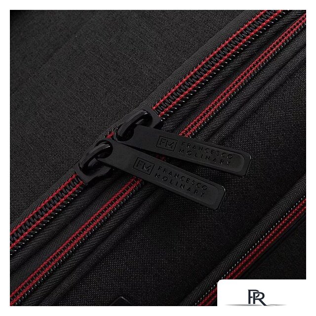 Чемодан-спиннер Francesco Molinary 338-1004/3-20BLK (черный) - Изображение №6 — Интернет-магазин ПроЗаказ