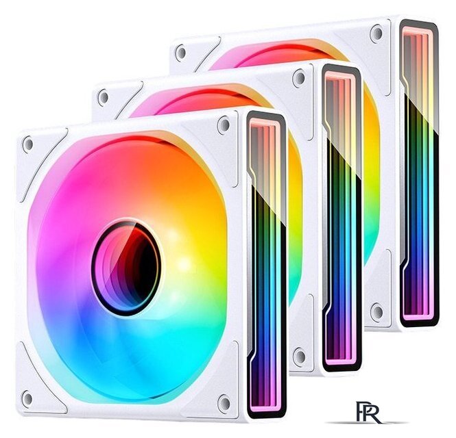 Комплект вентиляторов для корпуса Jonsbo ZK-120 (белый, 3 шт.) - Изображение №1 — Интернет-магазин ПроЗаказ