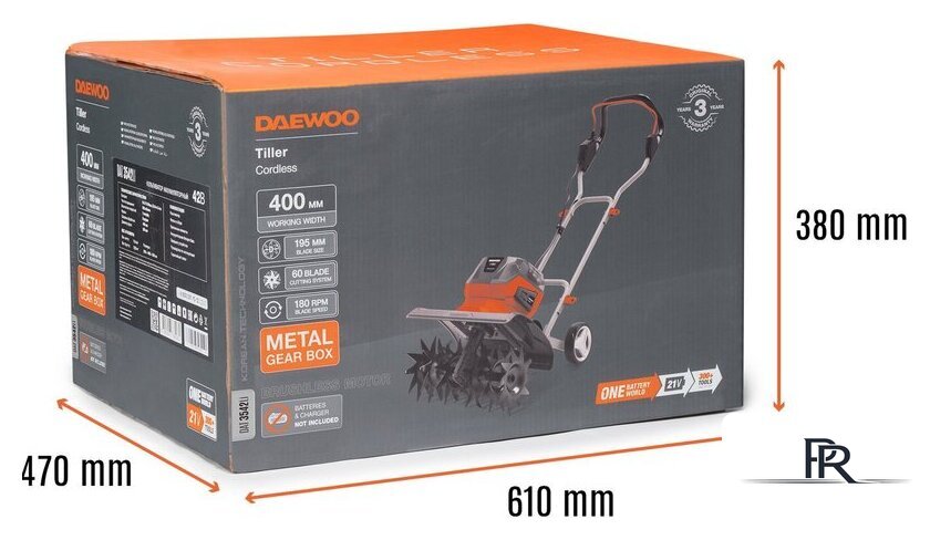 Мотокультиватор аккумуляторный Daewoo Power DAT 3542Li (без АКБ) - Изображение №14 — Интернет-магазин ПроЗаказ