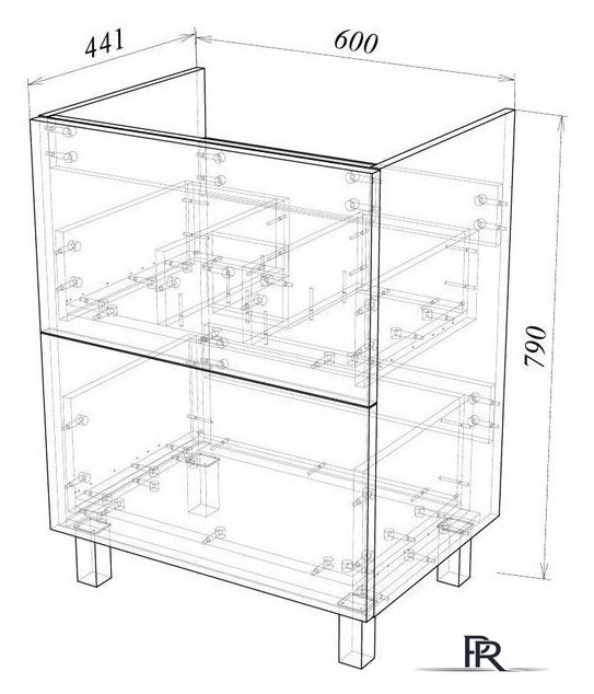  Garda Тумба под умывальник Grado 58 60 26.58.600 - Изображение №3 — Интернет-магазин ПроЗаказ