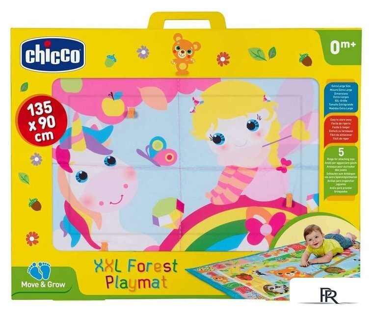 Развивающий коврик Chicco XXL Лесные друзья 00007945100000 (розовый) - Изображение №2 — Интернет-магазин ПроЗаказ