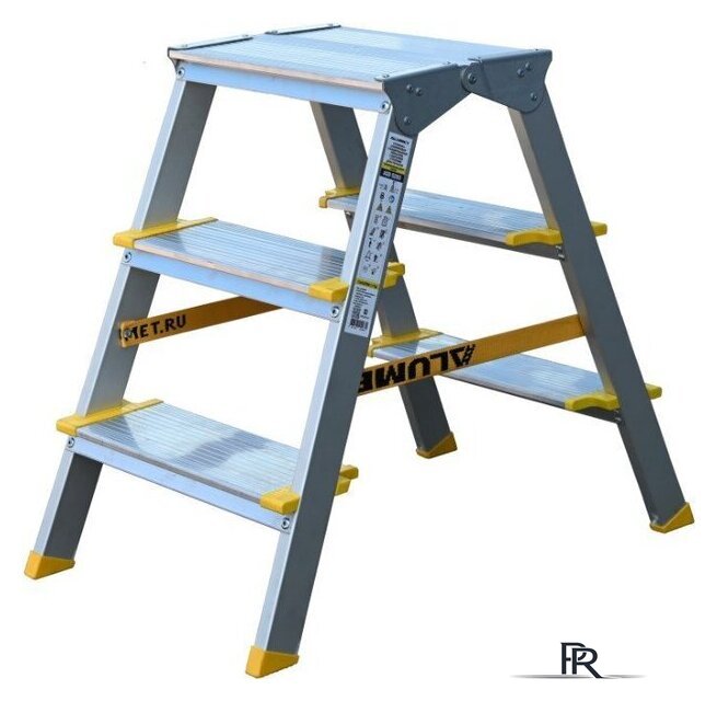 Лестница-стремянка Алюмет ASD 5203 (2х3 ступеней) - Изображение №1 — Интернет-магазин ПроЗаказ