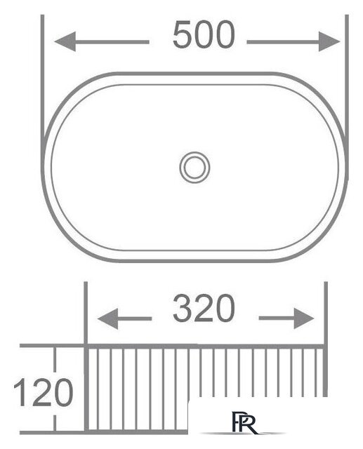 Умывальник Roxen Royal Oval M 570170-M - Изображение №7 — Интернет-магазин ПроЗаказ
