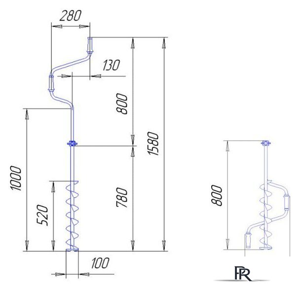 Ручной ледобур Тонар ЛР-100Д - Изображение №3 — Интернет-магазин ПроЗаказ