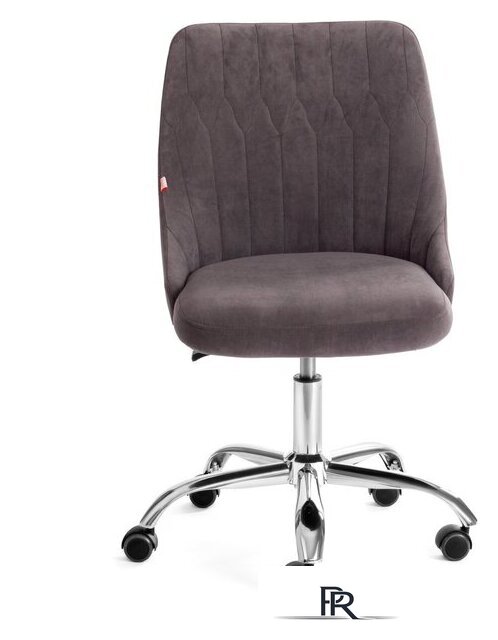 Офисное кресло TetChair Swan (флок, серый) - Изображение №5 — Интернет-магазин ПроЗаказ