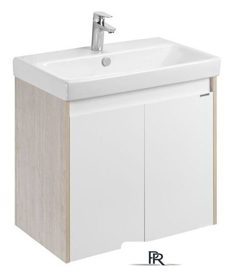 Акватон Тумба с умывальником Сканди Doors 70 1A2789K0SDB20 (белый/дуб верона) - Изображение №1 — Интернет-магазин ПроЗаказ