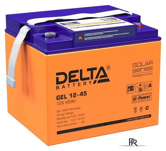Аккумулятор для ИБП Delta GEL 12-45 (12В/45 А·ч) - Изображение №1 — Интернет-магазин ПроЗаказ