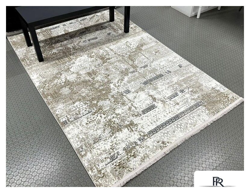 Ковер для жилой комнаты Radjab Carpet Валенсия Прямоугольник 10529RK 1.2x1.8 (cream/vizon) - Изображение №2 — Интернет-магазин ПроЗаказ