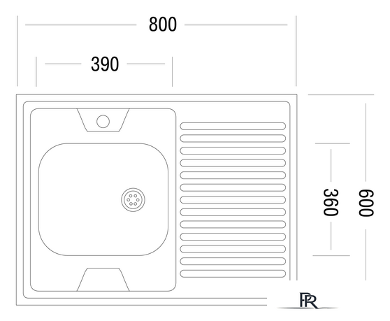 Кухонная мойка Ukinox STD800.600-5C 0RS - Изображение №2 — Интернет-магазин ПроЗаказ