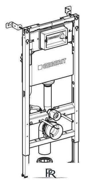 Инсталляция для унитаза Geberit Duofixbasic Delta 111.170.00.2 - Изображение №2 — Интернет-магазин ПроЗаказ