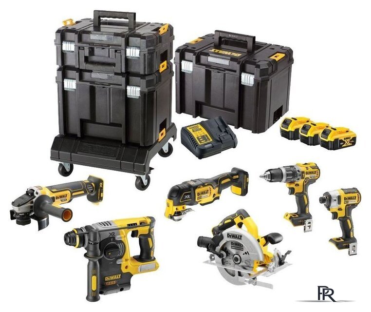  DeWalt DCK685P3T (болгарка, перфоратор, циркулярка, шуруповерт, винтоверт, реноватор, 3 АКБ, кейс) - Изображение №1 — Интернет-магазин ПроЗаказ