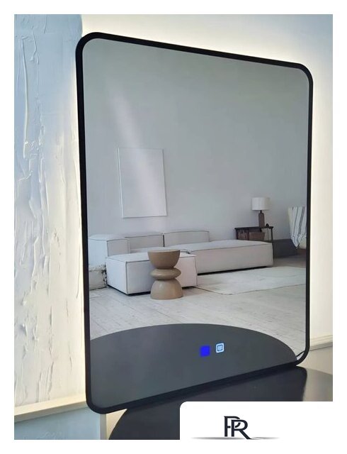 Зеркало с подсветкой  EMZE 60x80 LED.UV.SMART.60.80.CHE.AF.4K (черный с УФ-окантовкой и подсветкой) - Изображение №12 — Интернет-магазин ПроЗаказ
