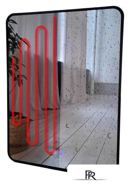 Зеркало с подсветкой  EMZE 60x80 LED.UV.SMART.60.80.CHE.AF.4K (черный с УФ-окантовкой и подсветкой) - Изображение №13 — Интернет-магазин ПроЗаказ