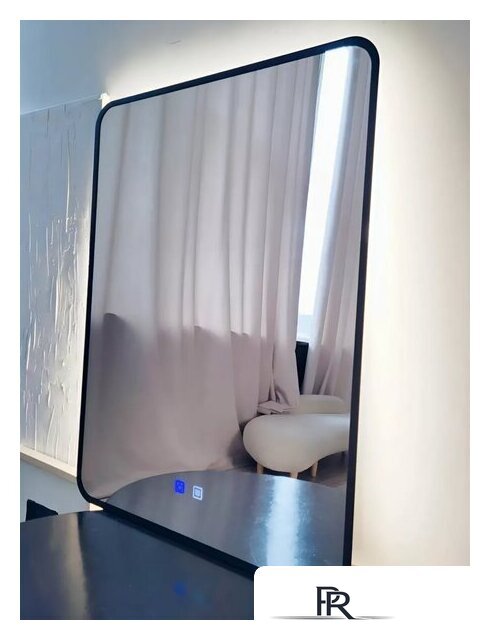 Зеркало с подсветкой  EMZE 60x80 LED.UV.SMART.60.80.CHE.AF.4K (черный с УФ-окантовкой и подсветкой) - Изображение №11 — Интернет-магазин ПроЗаказ