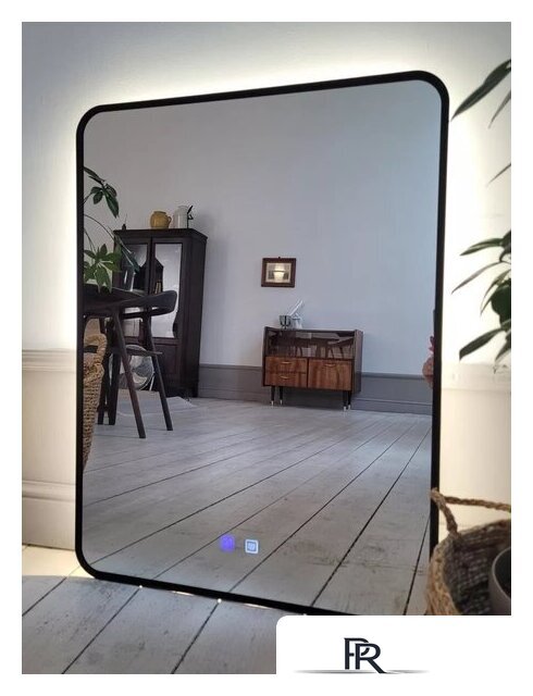 Зеркало с подсветкой  EMZE 60x80 LED.UV.SMART.60.80.CHE.AF.4K (черный с УФ-окантовкой и подсветкой) - Изображение №9 — Интернет-магазин ПроЗаказ