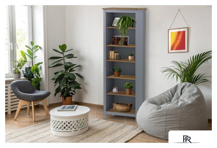 Стеллаж Mio Tesoro Сага 70 2.08.07.110.15 (серый/ясень) - Изображение №3 — Интернет-магазин ПроЗаказ