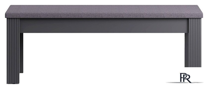 Скамья Black Red White Jasmin LAK (графит) - Изображение №1 — Интернет-магазин ПроЗаказ