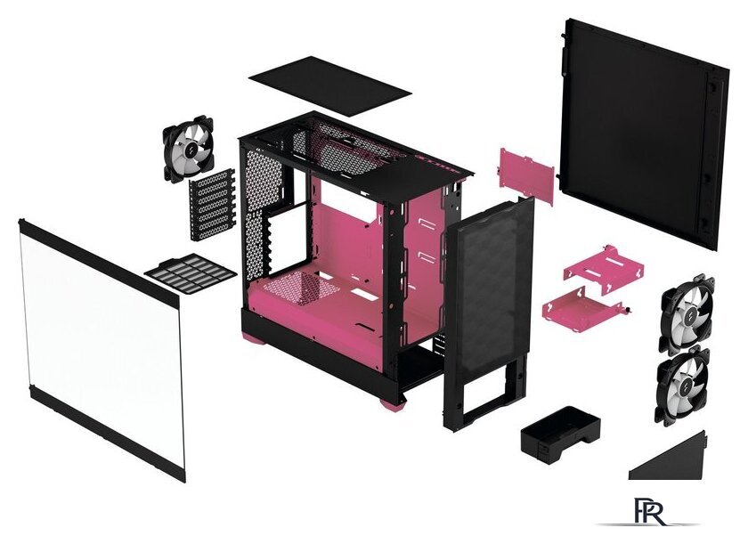 Корпус Fractal Design Pop Air RGB Magenta Core TG Clear Tint FD-C-POR1A-03 - Изображение №2 — Интернет-магазин ПроЗаказ