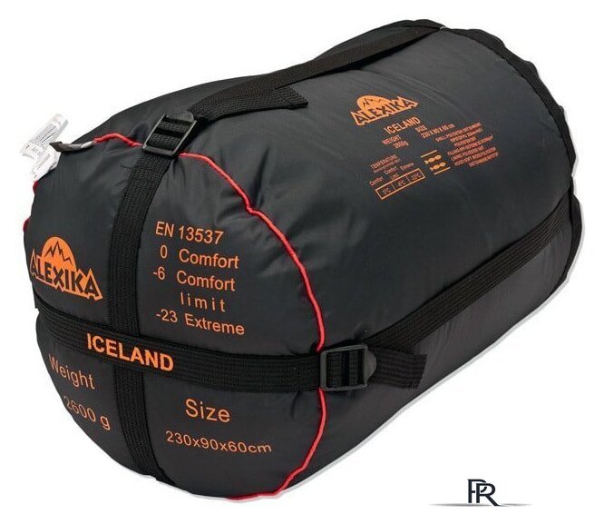 Спальный мешок AlexikA Iceland (оливковый, молния слева) - Изображение №2 — Интернет-магазин ПроЗаказ