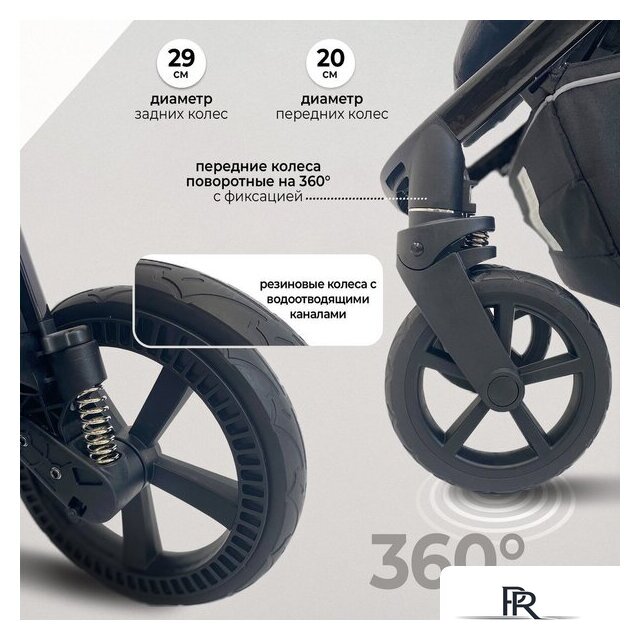 Коляска прогулочная «книга» Sweet Baby Unica (черный) - Изображение №9 — Интернет-магазин ПроЗаказ