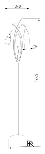 Торшер Евросвет Ginevra 22080/2F (хром) - Изображение №5 — Интернет-магазин ПроЗаказ