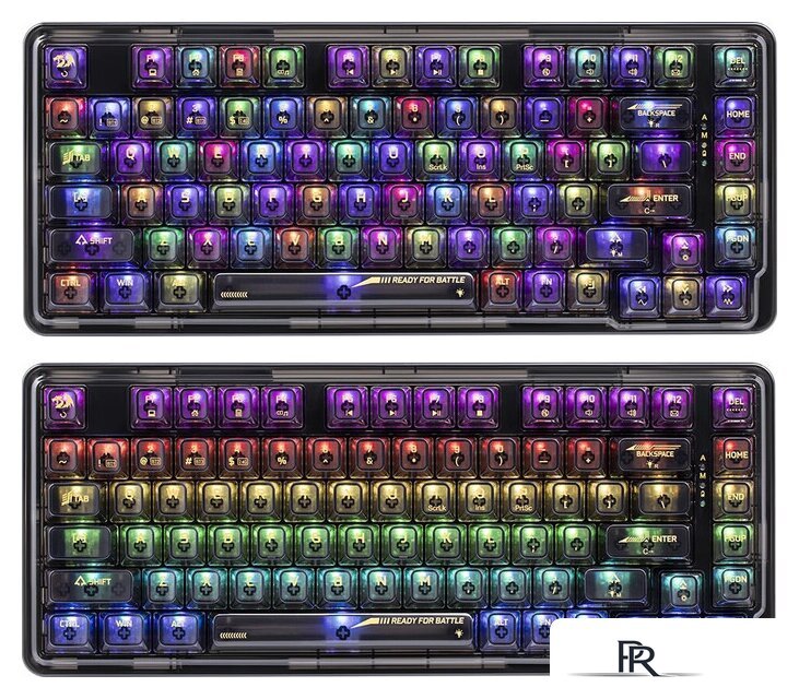 Клавиатура Redragon Elf Pro (прозрачный/черный) - Изображение №2 — Интернет-магазин ПроЗаказ