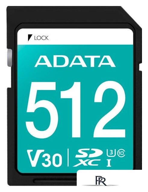 Карта памяти ADATA Premier Pro SDXC 512GB ASDX512GUI3V30S-R - Изображение №1 — Интернет-магазин ПроЗаказ