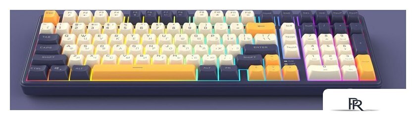 Клавиатура Ritmix RKB-602BL (синий/бежевый) - Изображение №3 — Интернет-магазин ПроЗаказ