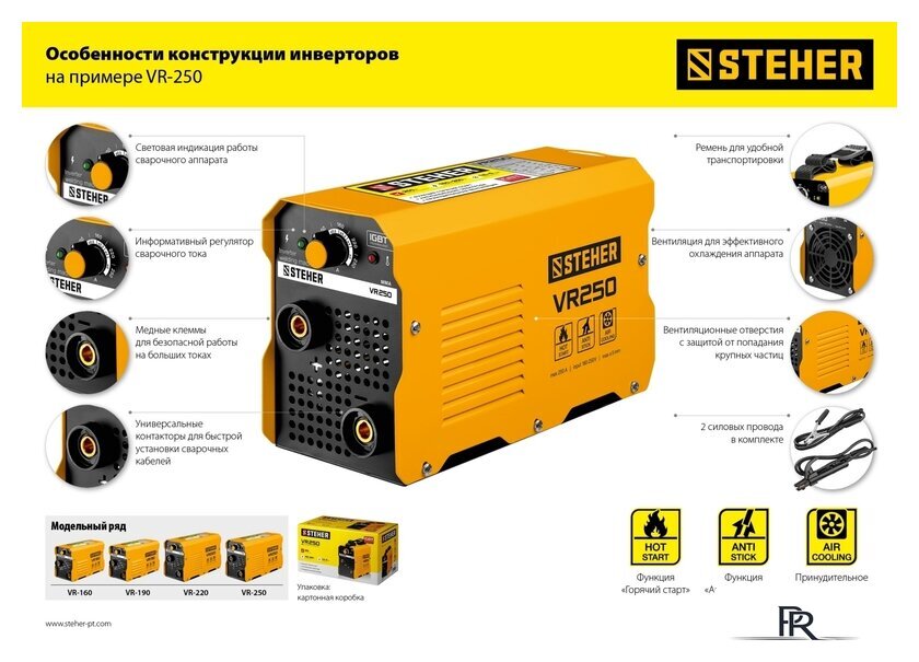Сварочный инвертор Steher VR-160 - Изображение №16 — Интернет-магазин ПроЗаказ