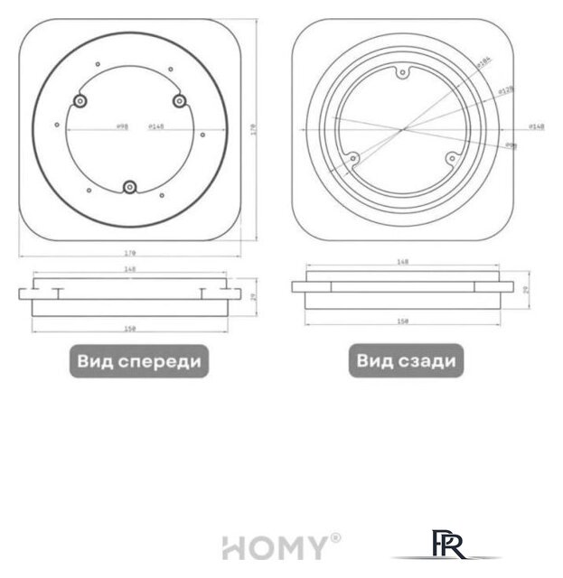 Вентиляционная решетка HOMY AIR Lite круглый AL100W d150 (белая) - Изображение №15 — Интернет-магазин ПроЗаказ
