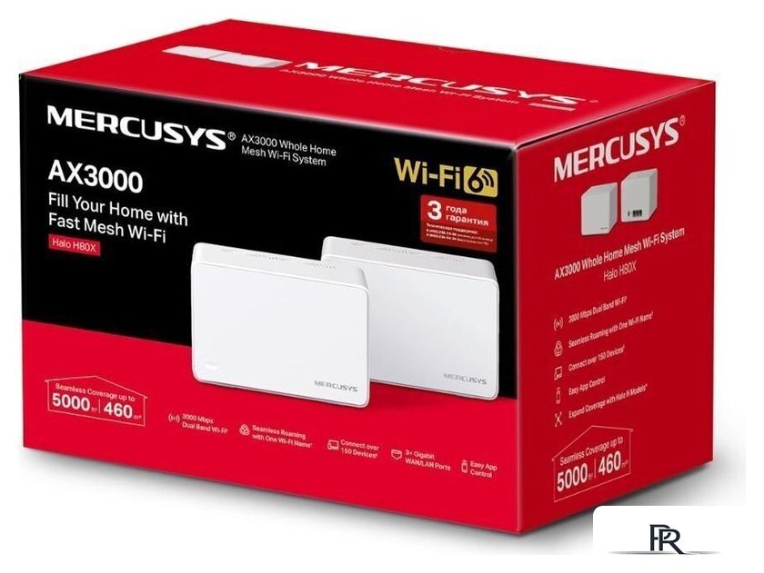 Wi-Fi система Mercusys Halo H80X (2-pack) - Изображение №3 — Интернет-магазин ПроЗаказ